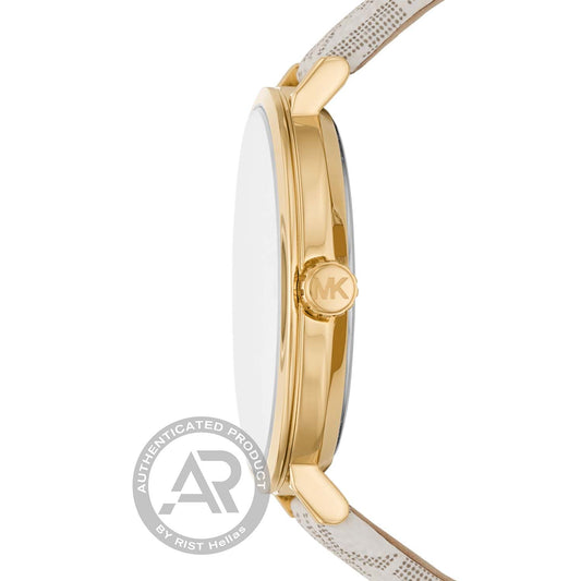 Michael Kors Addyson White Leather Strap