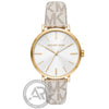 Michael Kors Addyson White Leather Strap