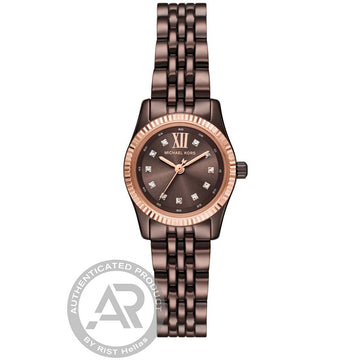 Michael Kors Petite Lexington Brown Stainless Steel Bracelet