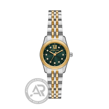 Michael Kors Γυναικείο Ρολόι Δίχρωμο με Πράσινο Καντράν MK4986
