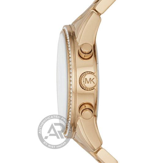 Michael Kors Γυναικείο Χρονογράφος σε Χρυσή Απόχρωση MK6356