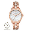 Mickael Kors Runway Rose Gold Stainless Steel Bracelet