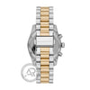 Michael Kors Lexington Crystals Chronograph Two Tone Stainless Steel Bracelet