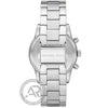 Michael Kors Ritz Crystals Chronograph Silver Stainless Steel Bracelet