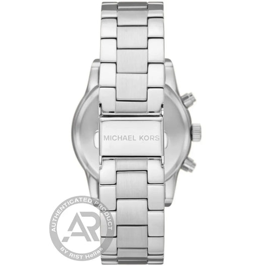 Michael Kors Ritz Crystals Chronograph Silver Stainless Steel Bracelet