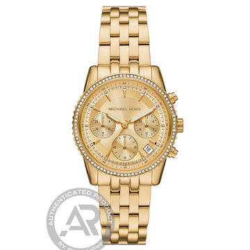 Michael Kors Ritz Chronograph Gold Stainless Steel Bracelet