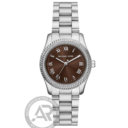 Ρολόι Γυναικείο Michael Kors Lexington Ασημί με Κρύσταλλα MK7624
