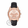 Michael Kors Lexington Black Leather Strap