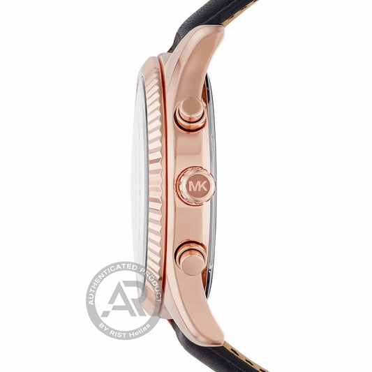 Michael Kors Lexington Black Leather Strap