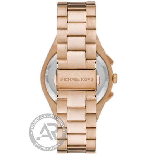 Michael Kors Lennox Chronograph Beige Gold Stainless Steel Bracelet