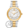 Ρολόι Ανδρικό Michael Kors Austin Δίχρωμο Ασημί Χρυσό με Ασημί Καντράν MK9274
