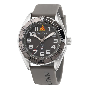 Nautica N83 Finn World Grey Rubber Strap