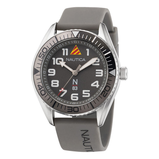 Nautica N83 Finn World Grey Rubber Strap