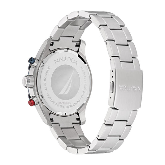 Nautica NST Chronograph Silver Stainless Steel Bracelet