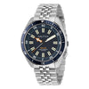 Nautica Vintage Solar Silver Stainless Steel Bracelet
