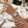 Ρολόι Γυναικείο DKNY Stainless Steel Λευκό με Λευκά Ζιργκόν