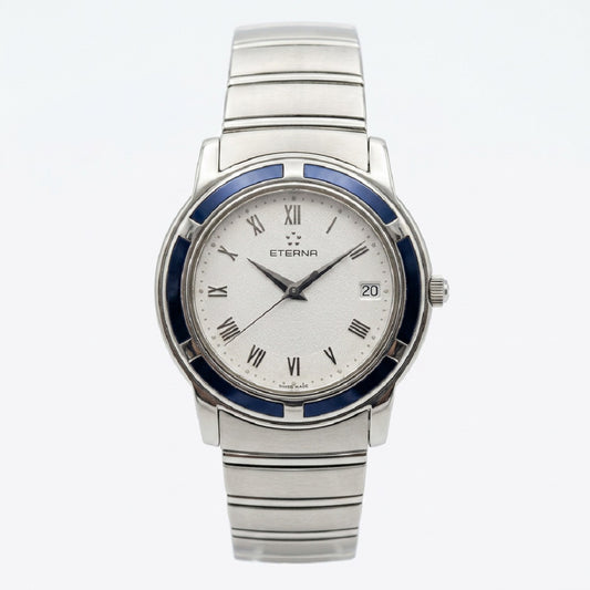 Ανδρικό Eterna Automatic Swiss Made με μπλε λεπτομέρειες