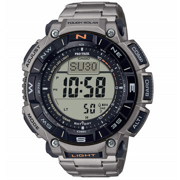 Casio Protrek Solar Silver Titanium Bracelet