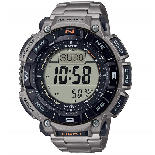 Casio Protrek Solar Silver Titanium Bracelet