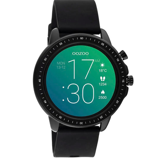 Oozoo Smartwatch Black Rubber Strap