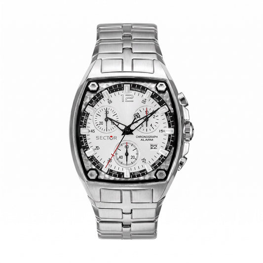 Ανδρικό Ρολόι Sector Chronograph Alarm Ασημί