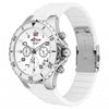 Ανδρικό Ρολόι Sector Chronograph με Λευκό Λουράκι Σιλικόνης
