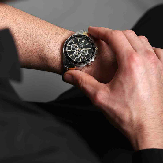 Sector 230 Chronograph Two Tone Stainless Steel Bracelet