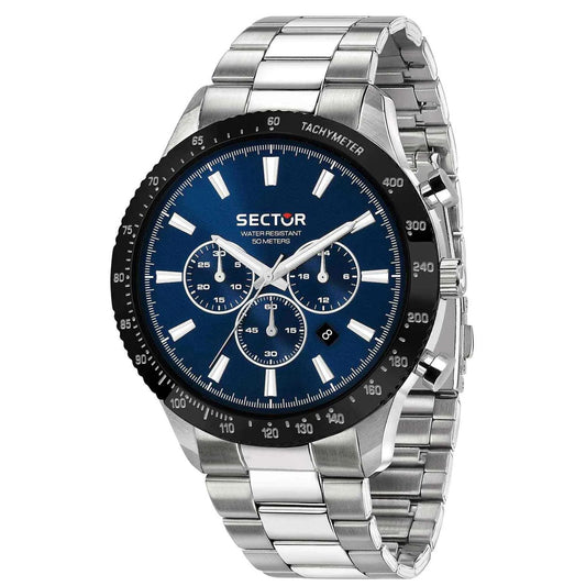 Sector 270 Chronograph Silver Stainless Steel Bracelet