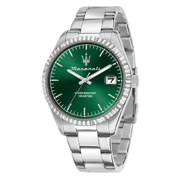 Maserati Competizione Silver Stainless Steel Bracelet