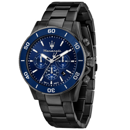 Maserati Competizione Chronograph Black Stainless Steel Bracelet