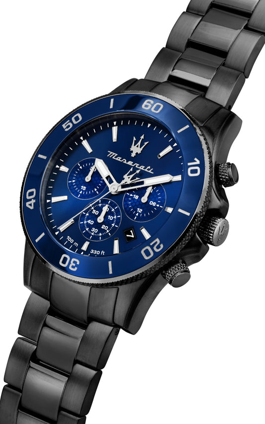 Maserati Competizione Chronograph Black Stainless Steel Bracelet