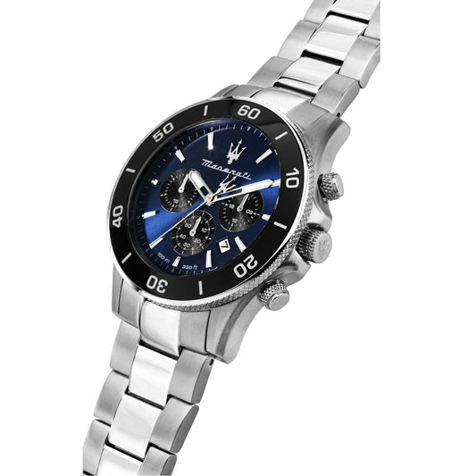 Maserati Competizione Chrono Silver Stainless Steel Bracelet