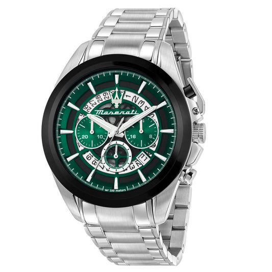 Maserati Traguardo Chrono  Silver Stainless Steel Bracelet