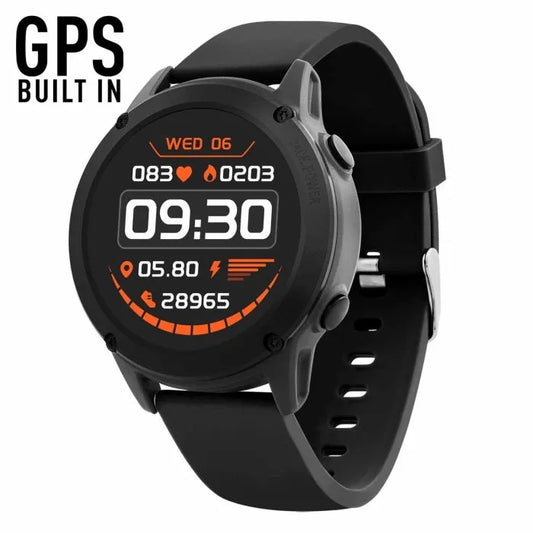 Smartwatch Reflex Active Series 18 Black Rubber Strap