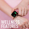 Reflex Active Series 23 Digital Smartwatch & Wireless Earbuds Pink Rubber Strap
