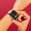 Reflex Active Series 23 Digital Smartwatch & Wireless Earbuds Pink Rubber Strap