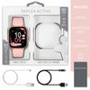 Reflex Active Series 23 Digital Smartwatch & Wireless Earbuds Pink Rubber Strap