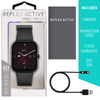 Reflex Active Series 23 Black Rubber Strap
