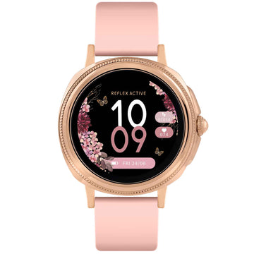 Reflex Active Series 25 Digital Smartwatch Pink Rubber Strap