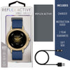 Reflex Active Series 25 Digital Smartwatch Blue Rubber Strap