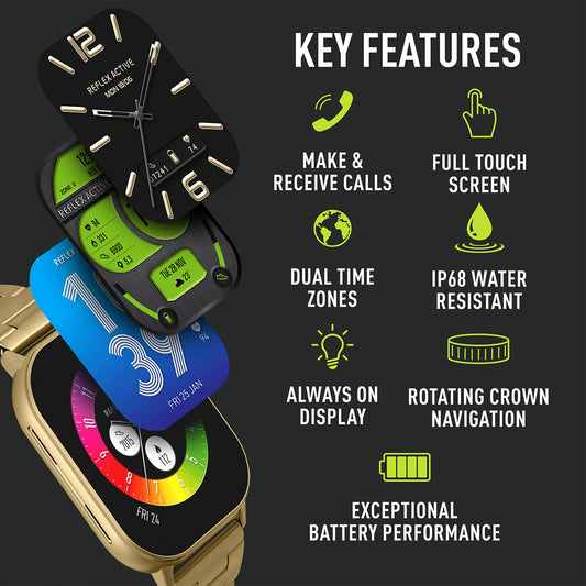 Reflex Active Series 29 Gold Metallic Bracelet