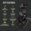 Reflex Active Series 44 Black Rubber Strap