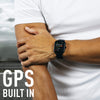 Reflex Active Series 44 Black Rubber Strap