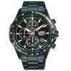 Lorus Sports Chronograph Black Stainless Steel Bracelet