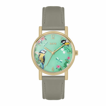 Tikkers Grey Leather Strap