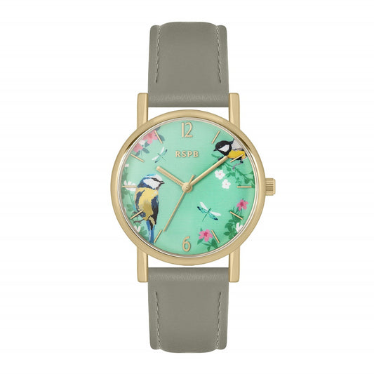 Tikkers Grey Leather Strap