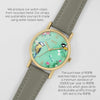 Tikkers Grey Leather Strap