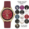 Radley London Digital Smartwatch Bordeaux Rubber Strap