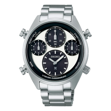 SEIKO Prospex 'Panda' One Hundredth of a Second Speedtimer Solar Ανδρικό , ΧρονογράφοςSFJ001P1