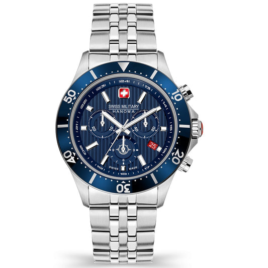 Swiss Military Hanowa Flagship X Chrono Silver Stainless Steel Bracelet